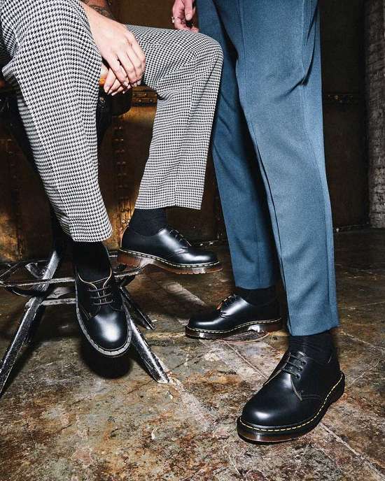 Zapatos Negros Dr. Martens Vintage 1461 Mujer Negros MX-94078